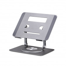 StarTech.com Soporte Elevador de Ordenador Portátil - Base Giratoria de 360 -Base Giratoria de Ordenador para Escritorio - Altura e Inclinación Ajus