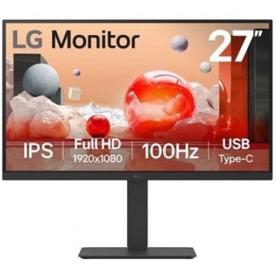 Monitor Profesional LG 27BA750-B 27/ Full HD/ Multimedia/ Regulable en altura/ Negro