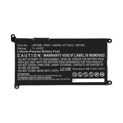 Batería compatible para portátil DELL Latitude 3310 / 11.4V / 3500 mAh