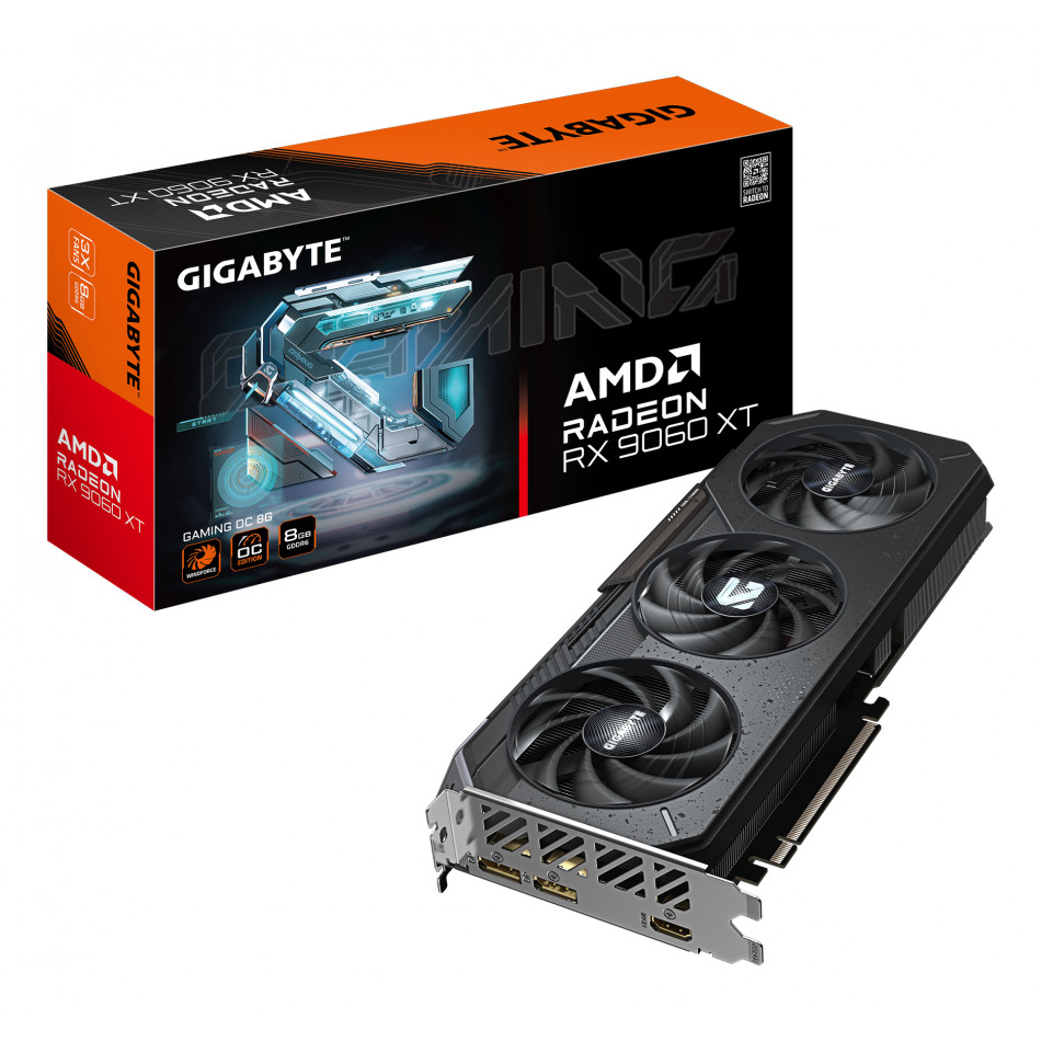Tarjeta Gráfica Gigabyte Radeon RX 9060XT Gaming OC/ 8GB GDDR6