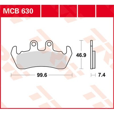 Pastillas de freno metal sinterizado SV TRW MCB630