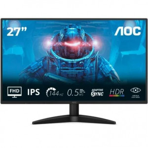 Monitor AOC 27B36X, 27 pulgadas, Full HD (1920×1080), IPS, 144 Hz, 4 ms GtG, HDR 10, HDMI, DisplayPort, clase D, negro