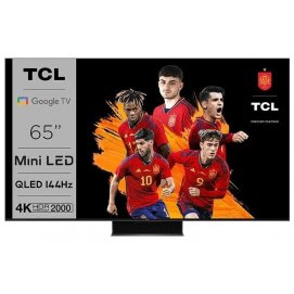 Televisión Mini LED TCL 65C845, 65", 4K Ultra HD, MiniLED, Android TV, HDR Premium