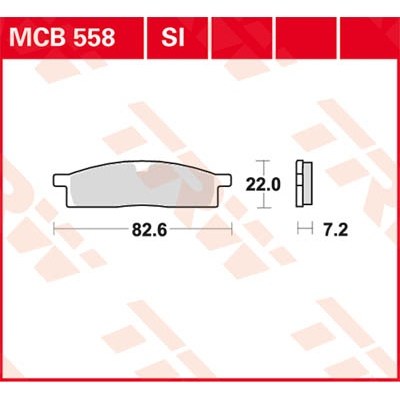 Pastillas de freno sinterizadas offroad serie SI TRW MCB558SI