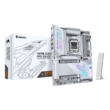 GIGABYTE X870E AORUS PRO X3D ICE Placa Base – Compatible con procesadores AMD Ryzen 9000, VRM digital de 18+2+2 fases, hasta 9000 Hz DDR5 (OC), 2 x