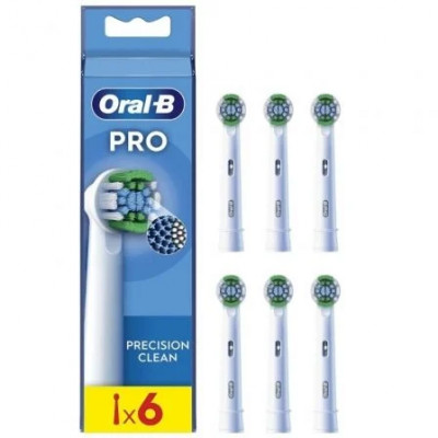 Cabezal de Recambio Braun para cepillo Braun Oral-B Pro Precision Clean/ Pack 6 uds