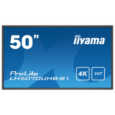 iiyama LH5070UHB-B1 pantalla de señalización Pantalla plana para señalización digital 125,7 cm (49.5