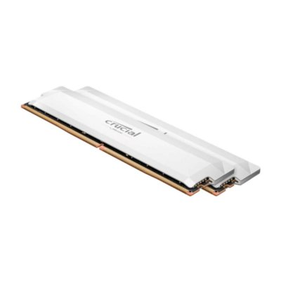 Memoria ram ddr5 32gb 2x16gb crucial pro white - udimm - 6000 mhz - pce 48000 - 1.35v
