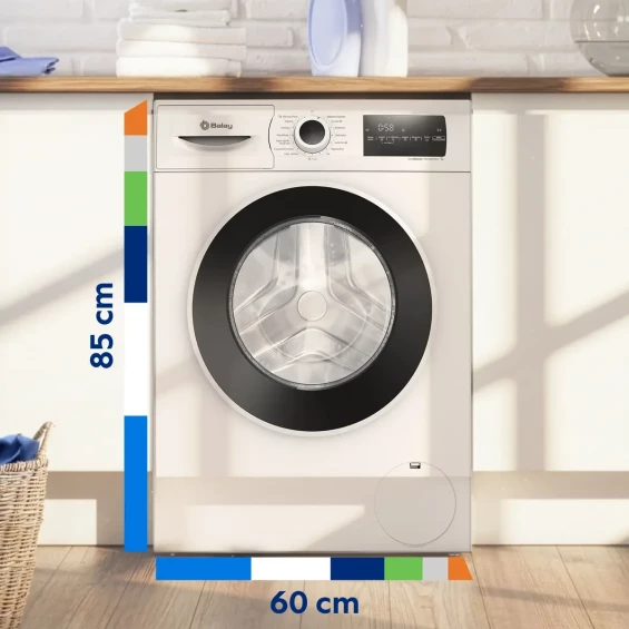 Lavadora Balay 3TS382B, 8 kg, 1200 rpm, clase A, blanco - imagen 2