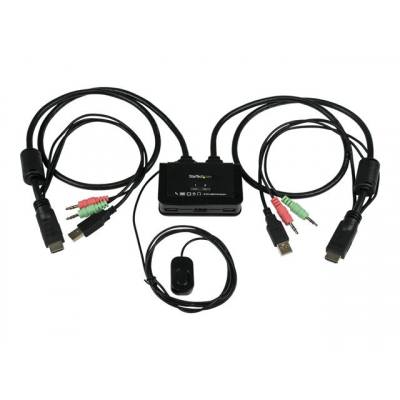 Conmutador kvm star tech 2 usb 2 hdmi switch