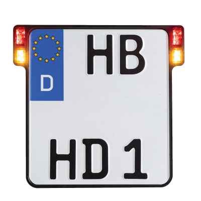 Portamatrículas 3 en 1 para países de la UE HEINZ BIKES HBKZ-OB3TS