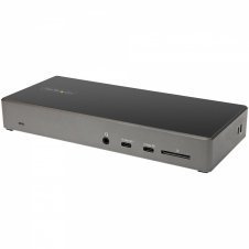 StarTech.com Docking Station usb tipo c para 3 Monitores de 4K con 100W de entrega de alimentacion PD negro gris