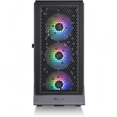 Caja ordenador gaming thermaltake ceres 500 tg negro atx 2 x usb 3.0 1 x usb tipo c 4 x 140mm argb