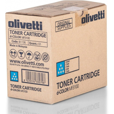 Cartucho de toner Olivetti d-Color MF3100 - Cyan | Referencia B1136