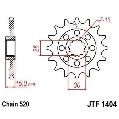 Piñón JT SPROCKETS JTF1404.15