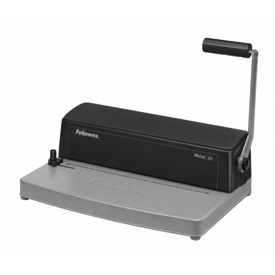Metal 25 Click binding machine 450 hojas Negro, Gris