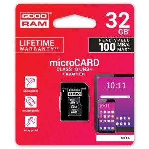 Tarjeta de memoria GOODRAM microSD 32GB ADAPTADOR