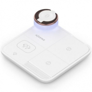 Cargador inalámbrico Aisens USBC 15W 4 en 1, compacto, blanco