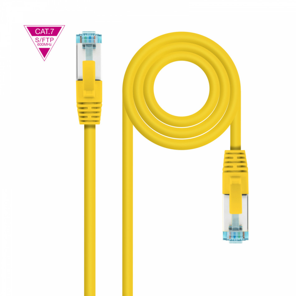 Nanocable - CABLE RED CAT.7 LSZH SFTP PIMF AWG26 AMARILLO 2 M