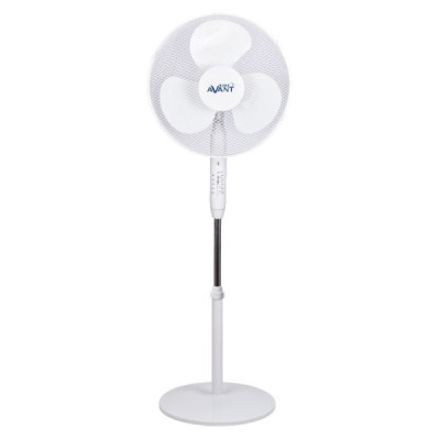 Avant Ventilador de Pie 45W 3 Aspas - 3 Velocidades - Mando a Distancia - Funcion Oscilante - Cabezal Inclinable - Color Blanco