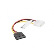 Cable lanberg alimentacion molex macho a sata hembra 15 cm