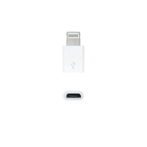 ADAPTADOR LIGHTNING/M A MICRO USB/H, BLANCO