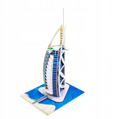 Puzzle de madera 3D Arabs Towers - Torre de Dubai | Kit de montaje | Diseño detallado | Ideal para coleccionistas y entusiastas de arquitectura