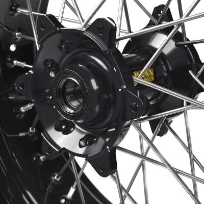 Rueda completa Haan Wheels aro negro 17-5,00 buje negro 1 86009/3/3 1 86009/3/3