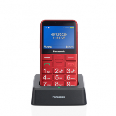 KX-TU155EXRN teléfono móvil 6,1 cm (2.4) 102 g Rojo Teléfono con cámara