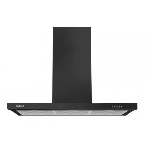 Campana decorativa de pared horizontal Corberó VOSTOK960B, t-invertida, 90 cm, 648 m3/h, clase A, 3 velocidades, 71dB, filtro aluminio, 2 luces LED, negro