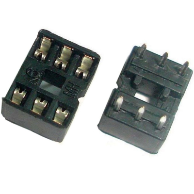 Zocalo Circuito Integrado 6Pin PLANO 2x54mm ICVT-6P