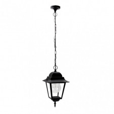 Colgante Exterior Aluminio Spica 1xe27 Negro Ip44 Regx21,5x21,5 Cm