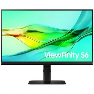 Monitor Profesional Samsung ViewFinity S6 S24D604UAU 24/ QHD/ Regulable en Altura/ Negro