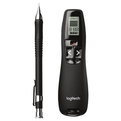 Logitech R700 Presentador Laser Inalambrico - Pantalla LCD - Radio de Accion 30m - Color Negro