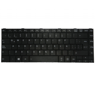 Teclado compatible para portátil TOSHIBA c40 / c40d / c40t / c45 negro