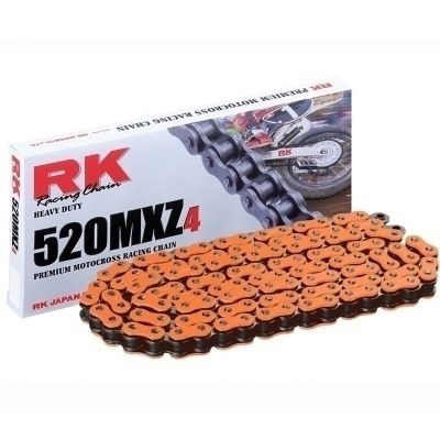 Cadena RK FO520MXZ4 con 114 eslabones naranja DD520MXZ-114