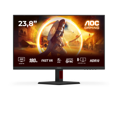G4 Q24G4RE pantalla para PC 60,5 cm (23.8) 2560 x 1440 Pixeles Quad HD LED Negro, Rojo