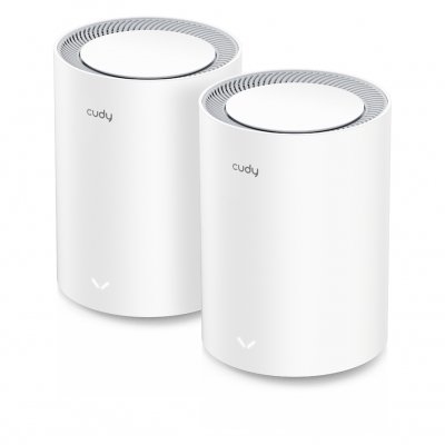 Cudy Pack de 2 Sistemas WiFi Mesh 7 Gigabit Dual Band BE3600 - Velocidad hasta 1000Mbps