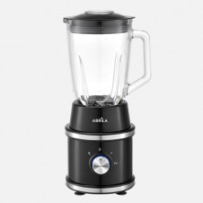 Batidora De Vaso Nevada Negro/acero 1500w 2vel+pulso 4h. Ac.inox.jarra Cristal 1,5l Protecc.,antidesliz.39,5x18,5x17cm