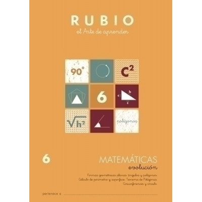 CUADERNO RUBIO A4 MATEMATIC. EVOLUCION 6 - Pack de 10 unidades