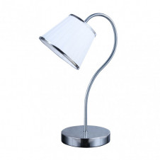 Sobremesa Lantanas 1xe27 Cromo Pantalla Blanca 40x15,5x26 Cm