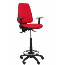 Piqueras y Crespo Taburete Elche S bali rojo brazos regulables