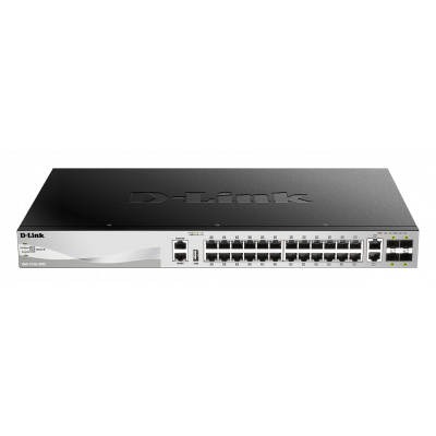 SWITCH GESTIONABLE D-LINK DGS-3130-30TS/SI - 24*PUERTOS GIGABIT + 2*10GBASE-T + 4*PUERTOS 10G SFP