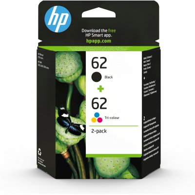HP Pack de ahorro de 2 cartuchos de tinta original 62 negro/tricolor