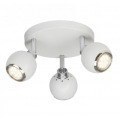 PLAFON 3 LUCES LED INA 3X3W BLANCO