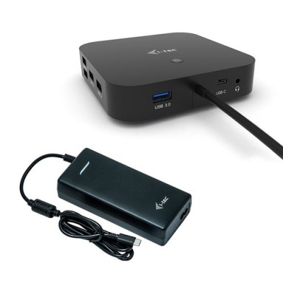 Estación de acoplamiento i-tec USB Tipo C para Ordenador portátil/Tableta/Monitor - 100 W - 2 x USB 2.0 - 3 x USB 3.0 - USB Tipo-C - Red (RJ-45) - DisplayPort - Thunderbolt - Cableado