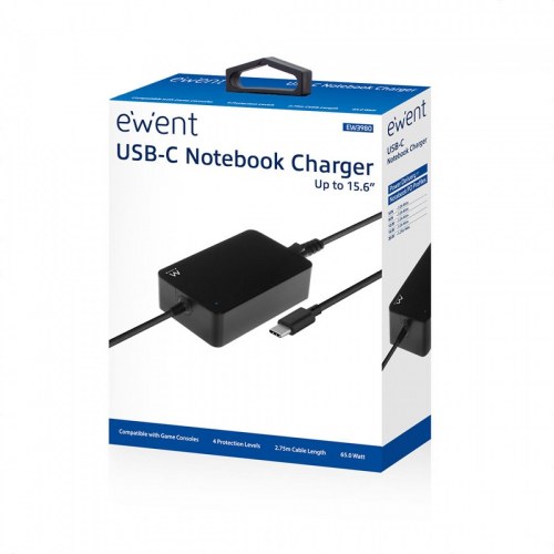 Ewent EW3980 Cargador de portátil USB tipo C 65W