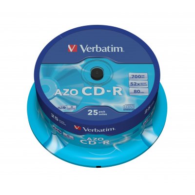 CD-R AZO Crystal 700 MB 25 pieza(s)