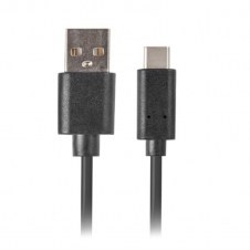 Cable usb tipo c a usb 3.1 tipo a lanberg 1.8m - macho - macho - negro