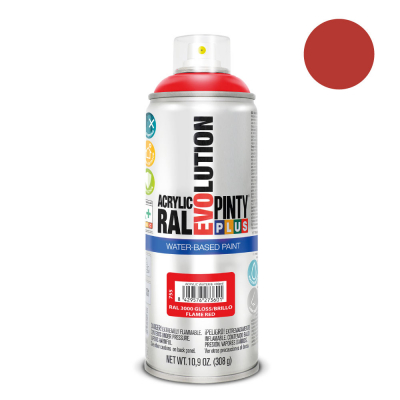 Pintura en spray pintyplus evolution water-based 520 cc ral 3000 rojo vivo